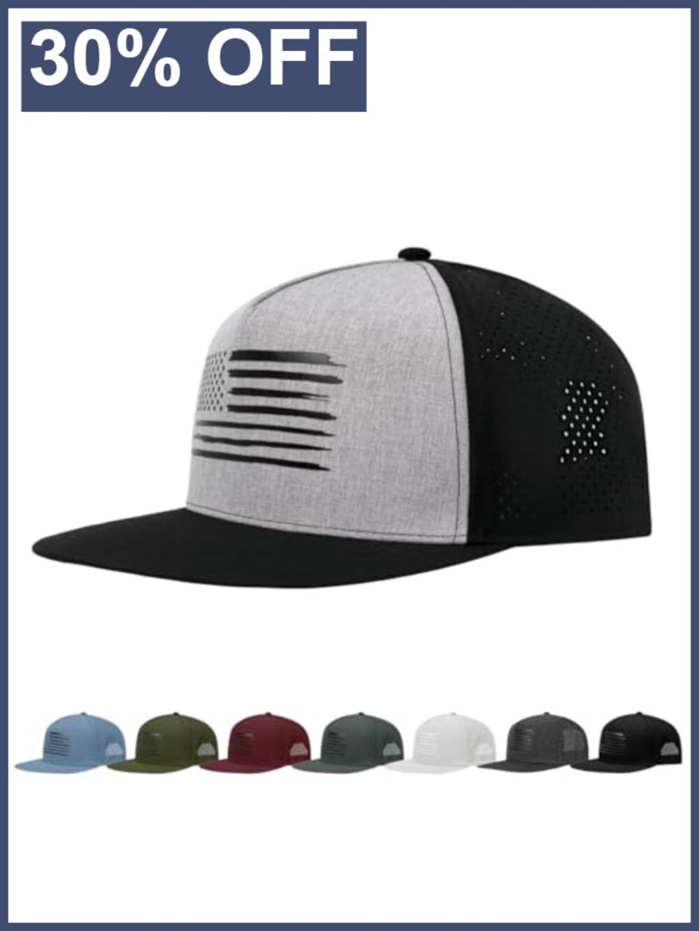 XXL Big Head Trucker Hat Flat Brim Snapback Baseball Cap Breathable Mesh
